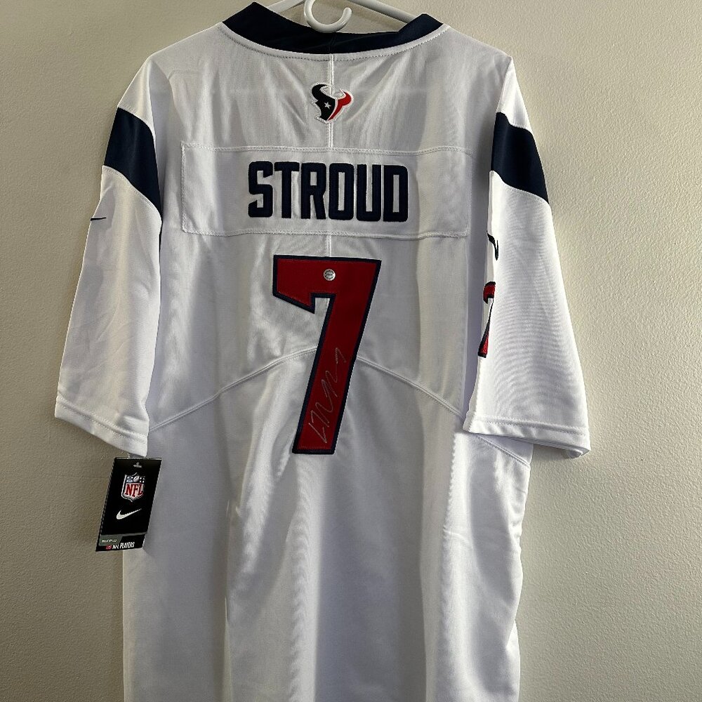 CJ Stroud signed Houston Texans autographed Nike football jersey w/COA Medium 13
